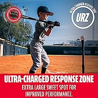 Vista 5 de Franklin Sports Bate de Teeball para Niños - Venom + Barracuda Aluminio + Compuesto - Certificado por USA Baseball para Niños + Niñas - Bate
