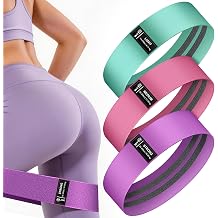 Fabric Resistance Bands for Working Out, 3-Level Non-Slip Exercise Bands for Men and Women, Booty Bands Equipment for Home Workout, Pilates, Yoga, Fitness.