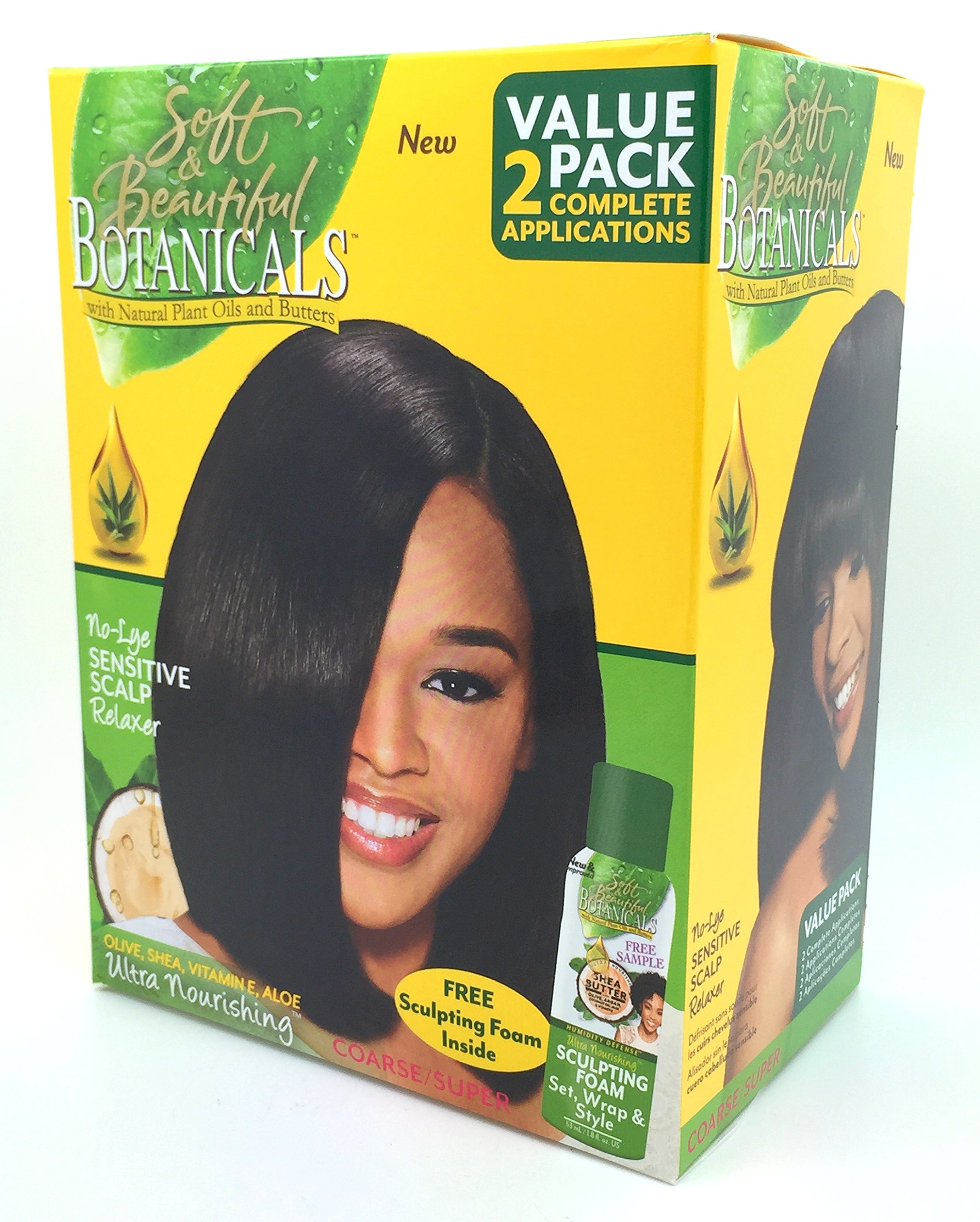 Soft & Beautiful Botanicals Sensitive Scalp Relaxer Kit - Super 2 App