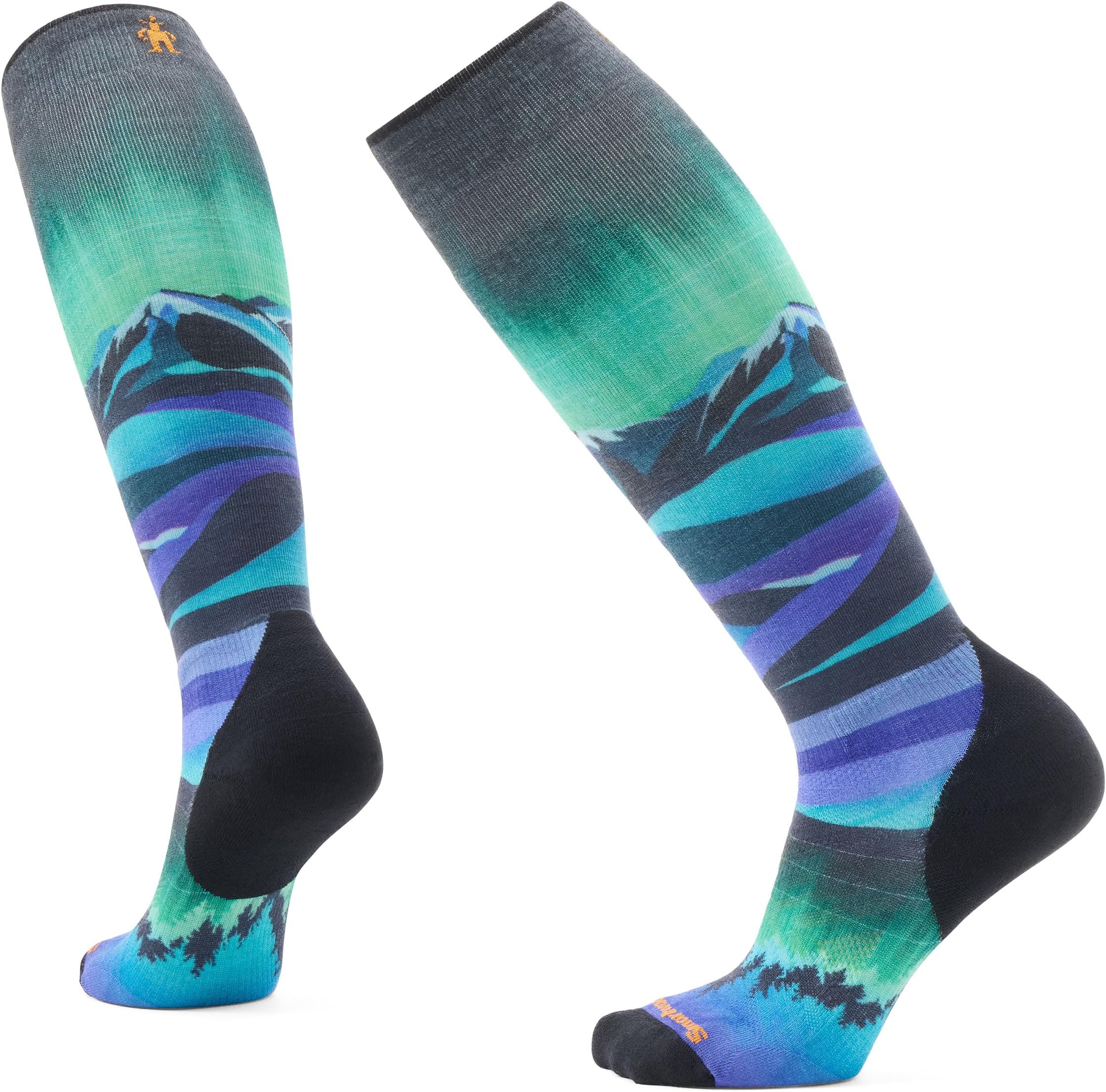 – Smartwool Women's Ski Targeted Cushion Compression Print Over the Calf Socks Socks (pack of 1)