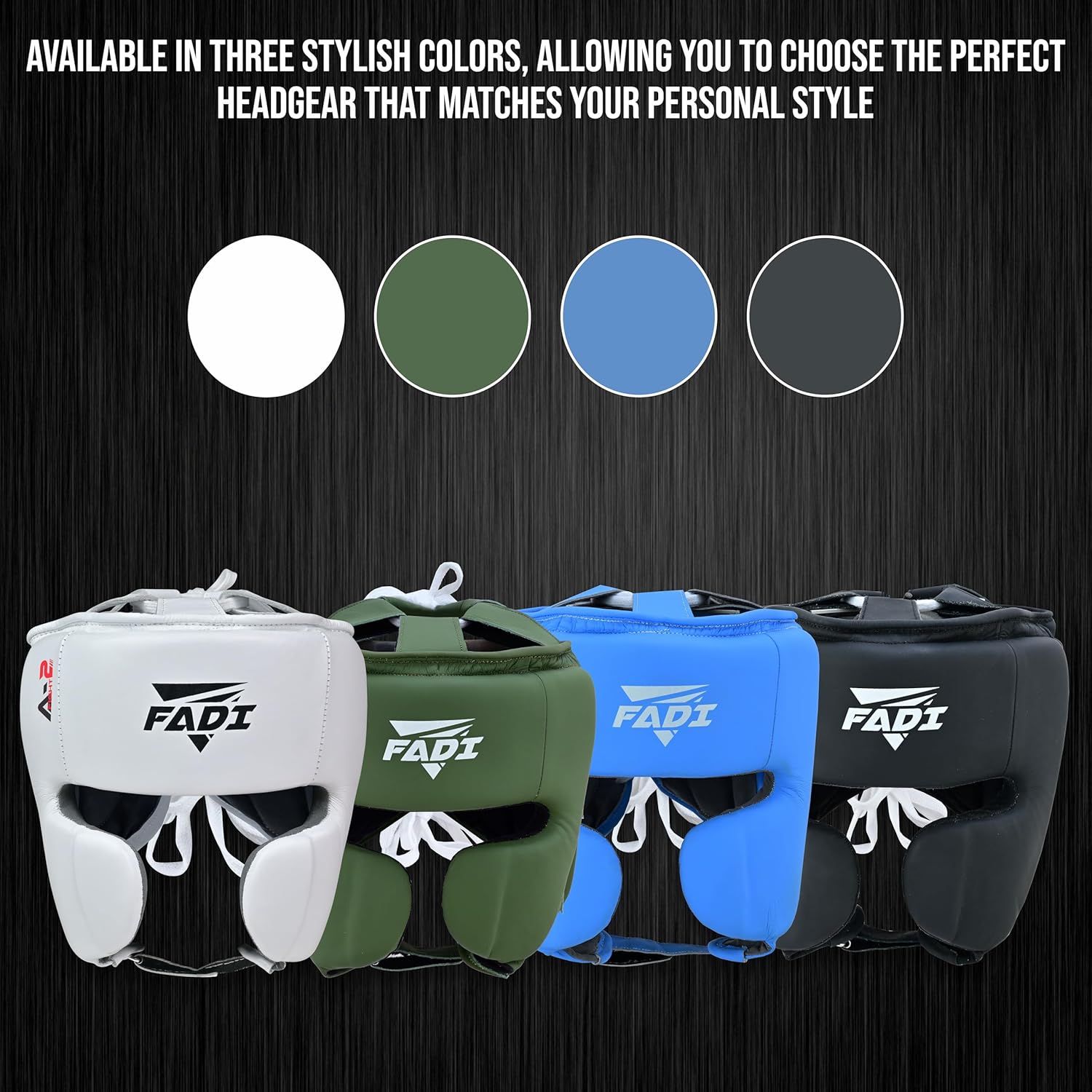 Authentic Series A2 Boxing Headgear - Premium Leather Head Guard for Kids and Adults in MMA, Kickboxing, Muay Thai, Karate, Martial Arts, and Taekwondo