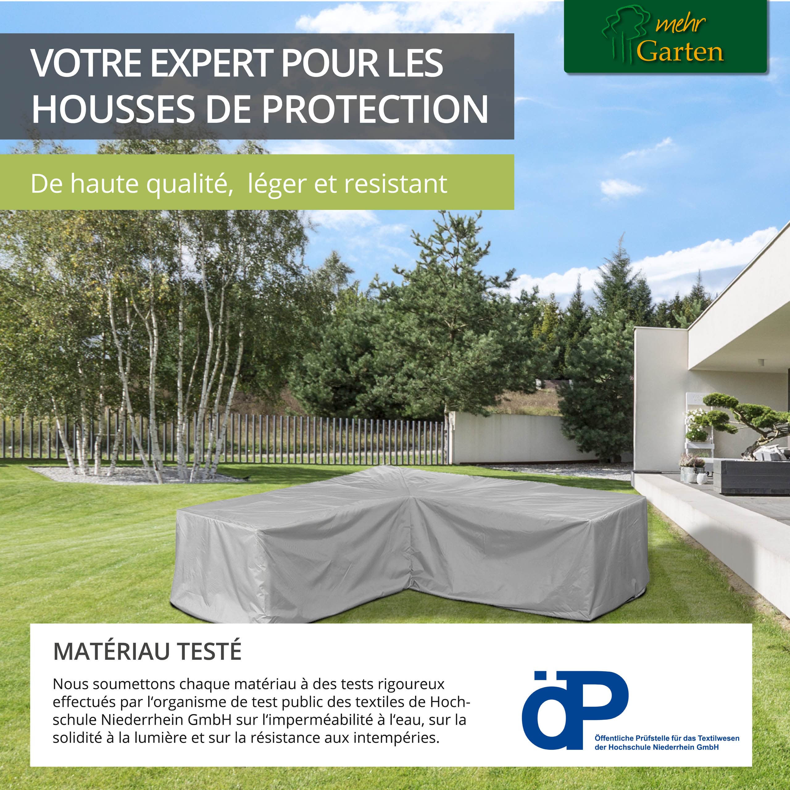 Premium Protect Housse salon de jardin en L 225x225x80 cm