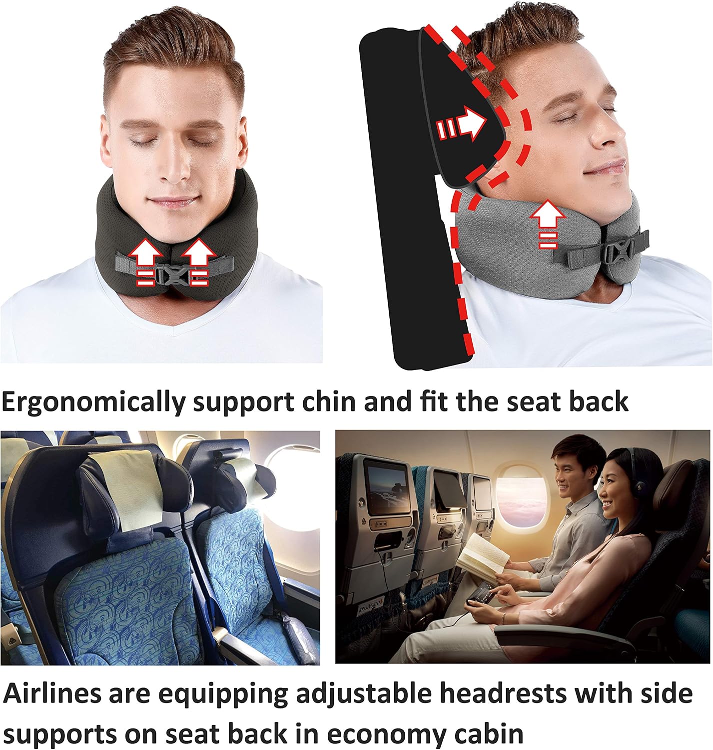 Pocket Air Travel Pillow Memory Foam New Formula Big Neck Size Basic