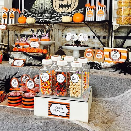 Miniatura 6 de Paquete de 6 botellas de vidrio de 16 onzas con boquilla de vertido, tapa de rosca 100% hermética, resistente, botellas de leche de vidrio