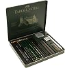 Faber-Castell Pitt Graphite Art Set, Black, 19 Pieces, With Charcoal Pencil and Accessories, For Shading and Sketching
