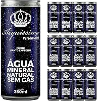 Água Mineral Natural Sem Gás Acquissima Personnalité 350 ml Lata, Fonte Santo Expedito, Embalagem Reciclável