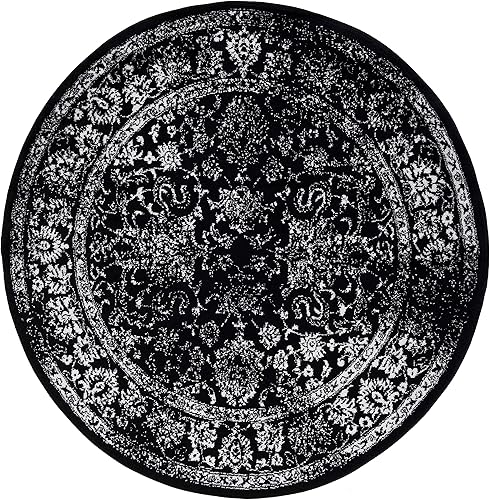 Miniatura 149 de Safavieh colección Adirondack - Alfombra de área, 6 x 9 pies, gris y azul, diseño oriental desgastado, no desprende pelusa, fácil cuidado, ideal