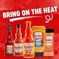 Vista 23 de Frank's RedHot - Salsa para alas de búfalo, lista para usar, agitar o verter sobre alas, sándwiches, pizza y más para un sabor estilo búfalo, 12 fl