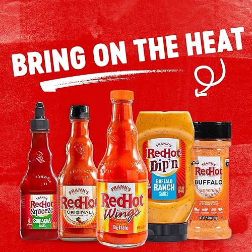 Miniatura 53 de Frank's RedHot Buffalo Wings Salsa picante, 23 onzas líquidas (paquete de 6)