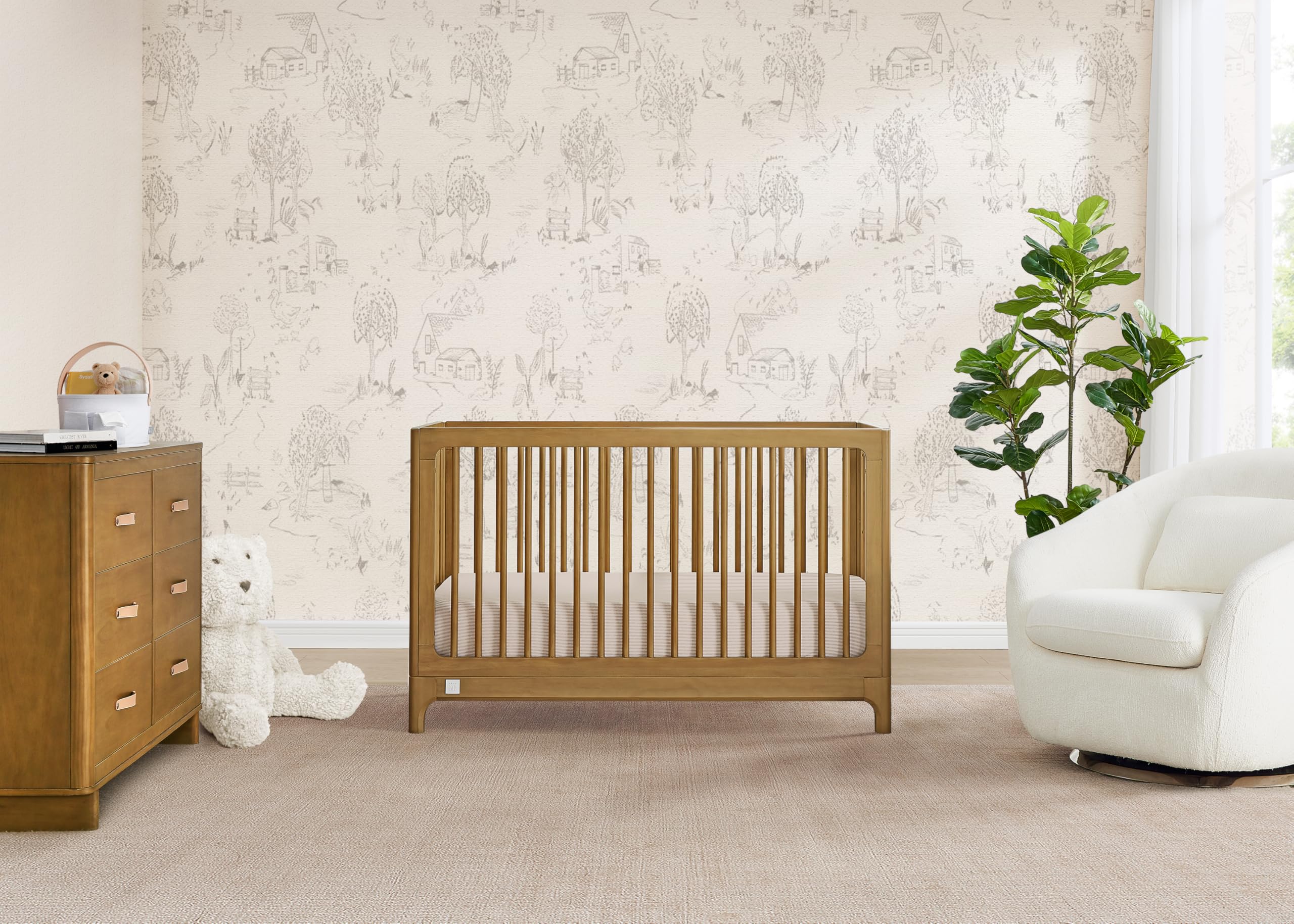 Delta Children babyGap Wren 4-in-1 Convertible Crib Greenguard Gold Certified, Acorn