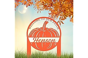 Personalized Pumpkin Sign for Yards
