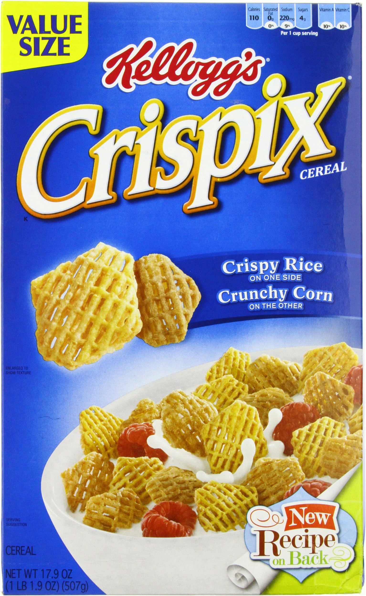 Crispix Corn & Rice Cereal, 17.9-Ounce Boxes (Pack of 12)