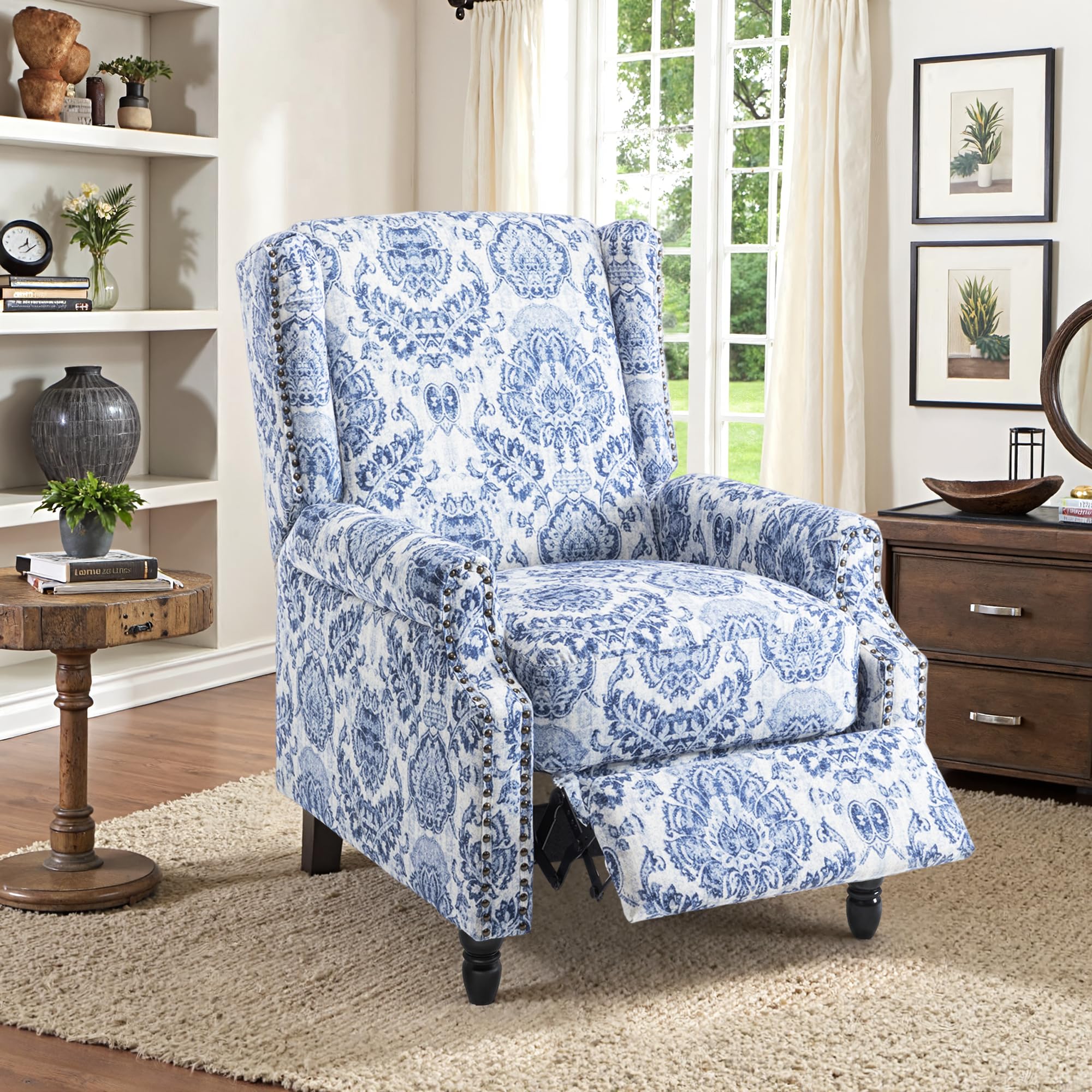 DREAMSIDEA Floral Pushback Armchair
