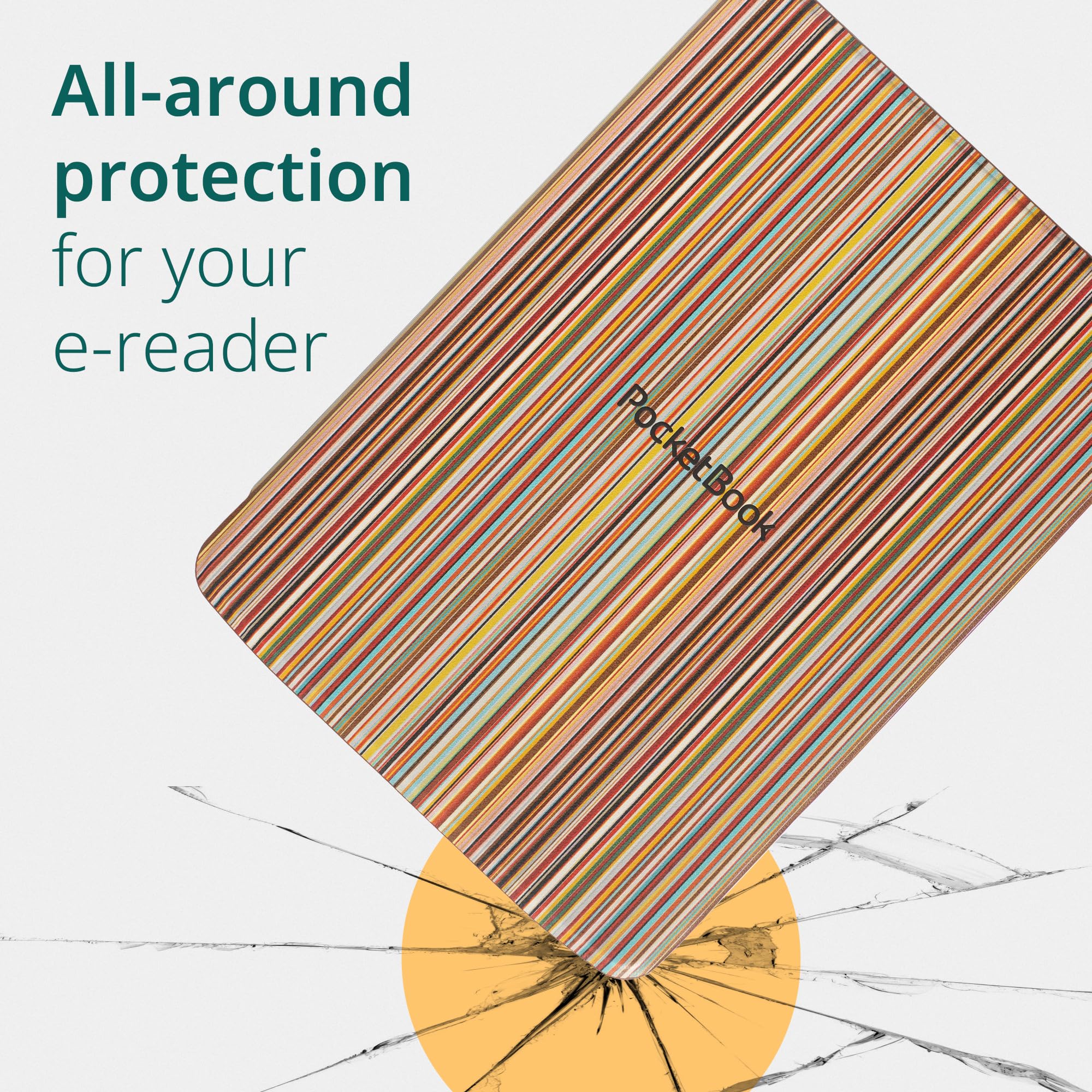 Pocketbook Shell Cover - Colorful Strips 7,8"