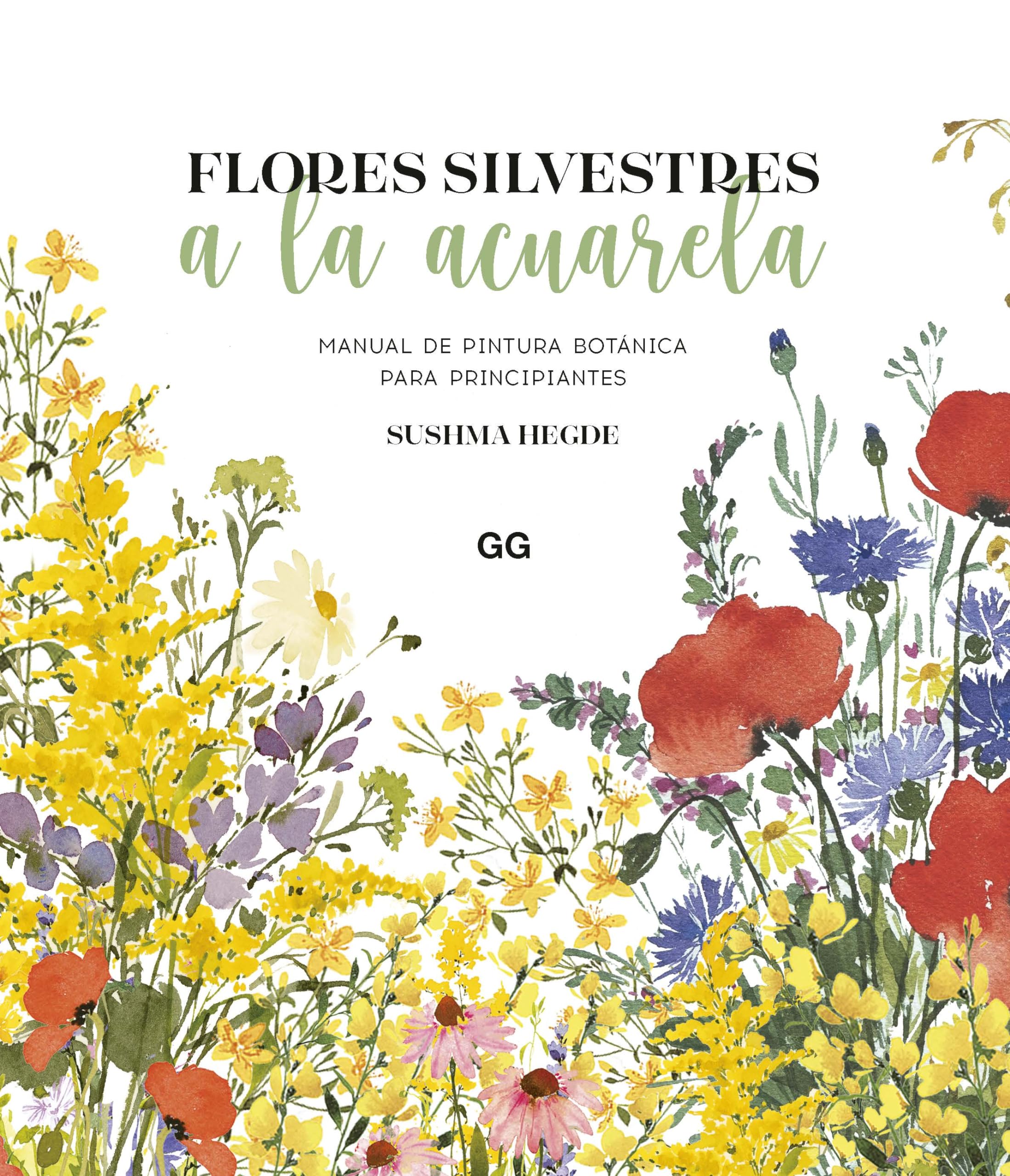 Livre aquarelle fleurs sauvages pour peindre et se détendre
