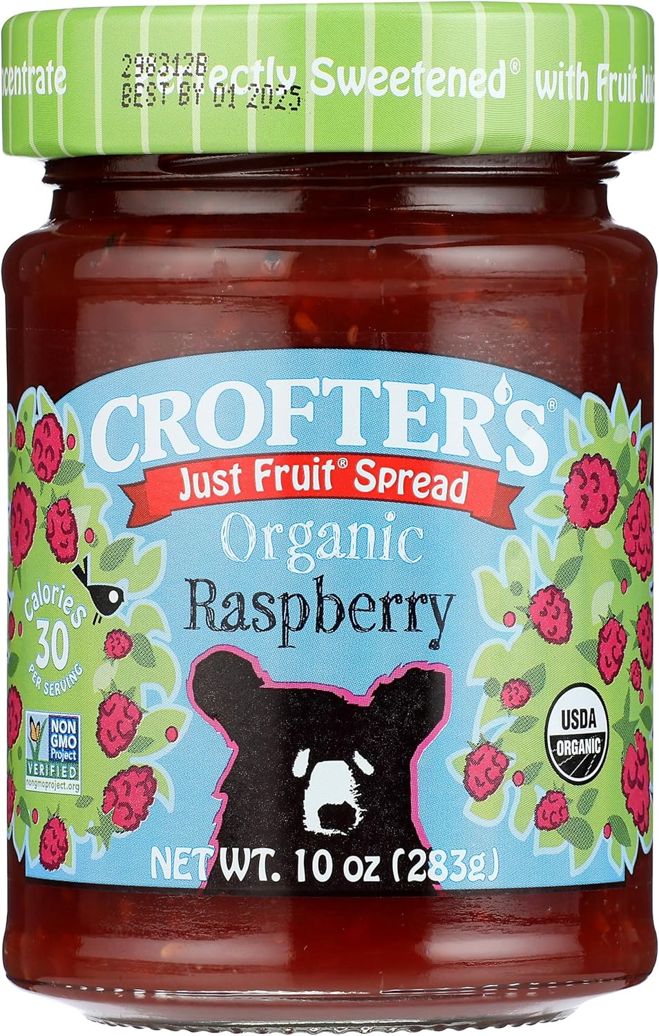 Crofter's Organic Raspberry Fruit Spread, Jar