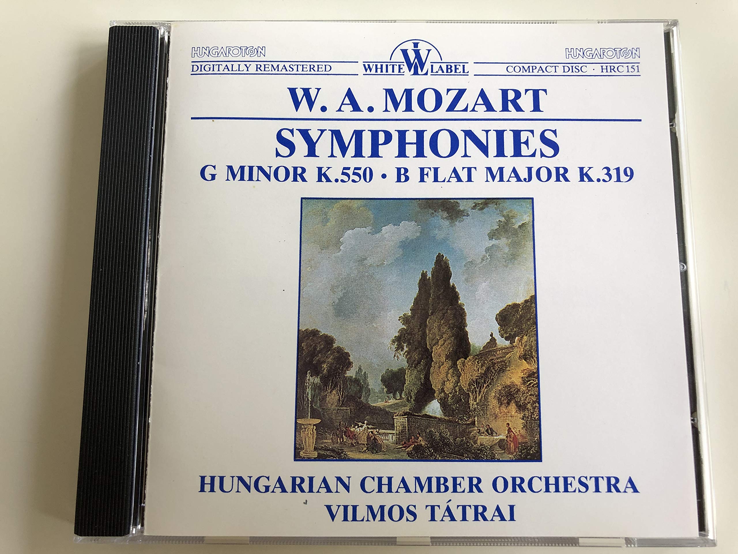 W. A. Mozart: Symphonies No. 40 in G Minor K. 550 & No. 33 in B Flat Major K. 319 [Audio CD] Wolfgang Amadeus Mozart; Vilmos Tatrai and Hungarian Chamber Orchestra