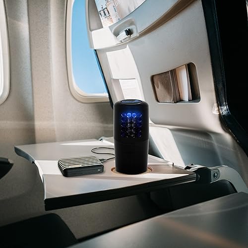 Miniatura 5 de CarryiOn Purificador de aire iónico portátil y desinfectante de superficies incluye un pequeño ionizador de aire positivo y negativo que neutraliza