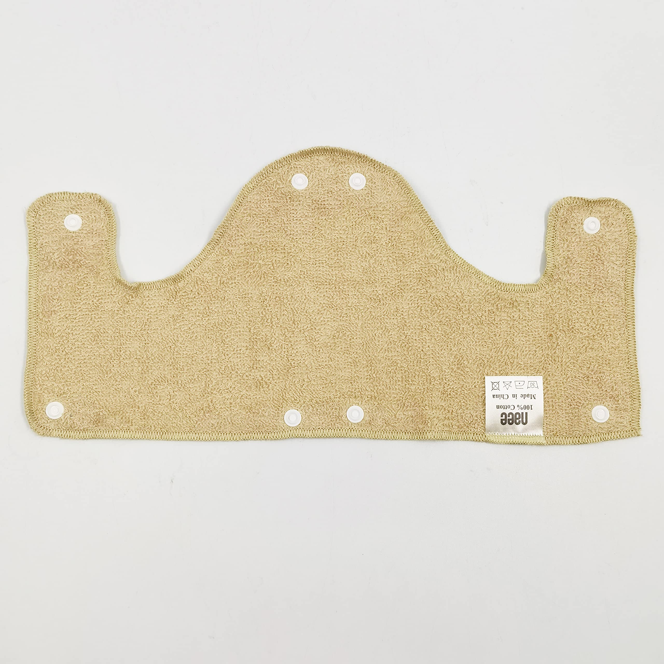 Big Beige Hard Hat - Fascia per il sudore, riutilizzabile, lavabile, in spugna di cotone, con chiusura a scatto, 9 pezzi per confezione
