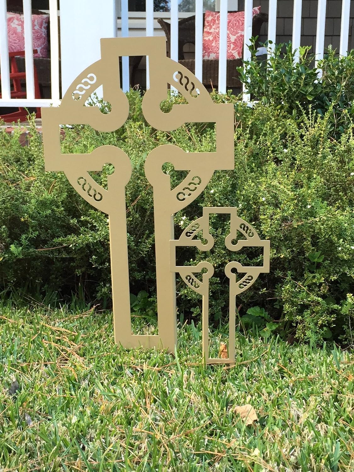 Small Celtic Yard Cross