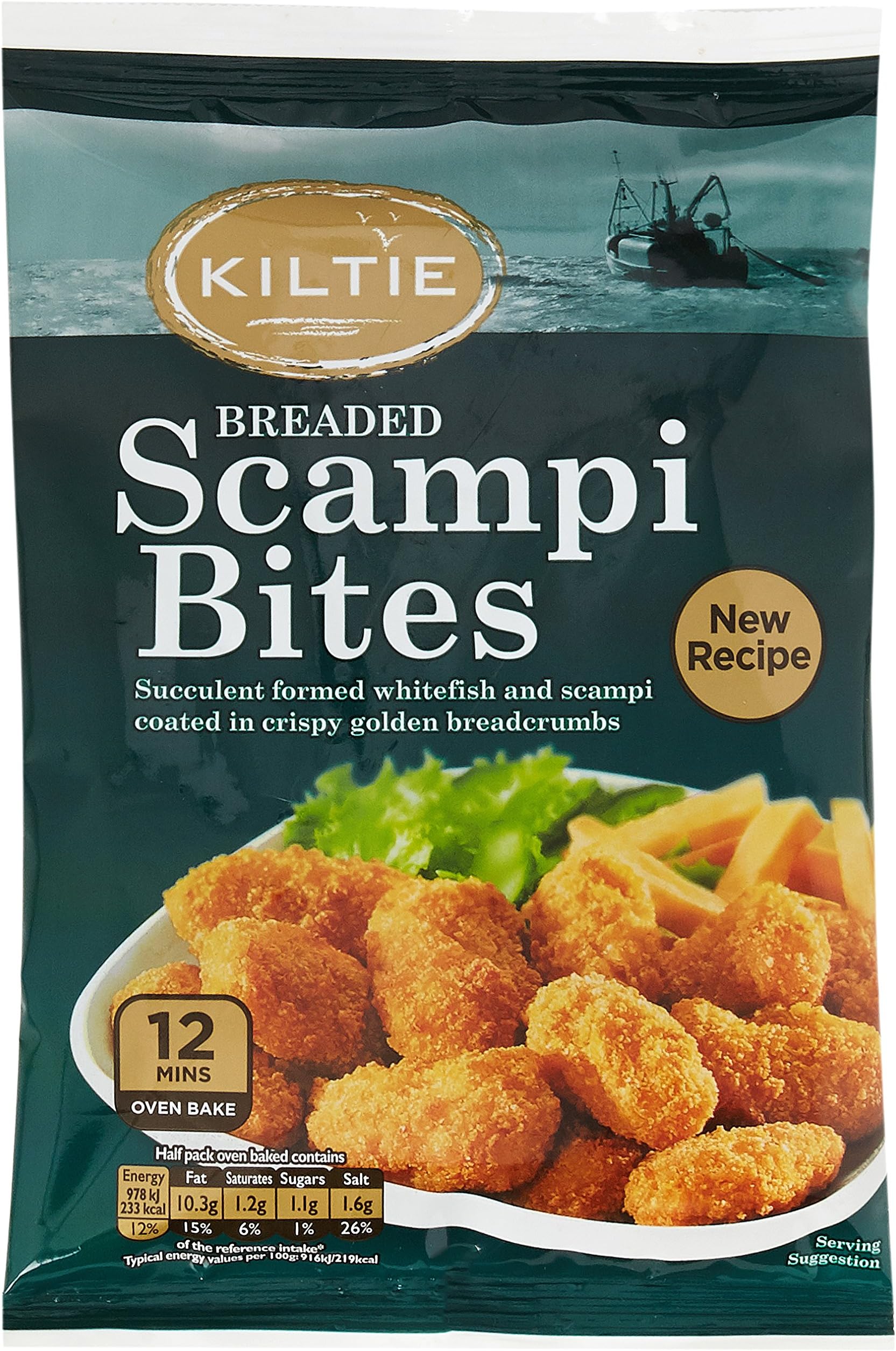 Kiltie Scampi Bites, 220g (Frozen)