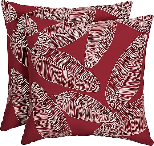 Vista 86 de Arden Selections Cojín decorativo para exteriores, paquete de 2, 16 x 16 pulgadas, aguamarina Leala Aqua Leala