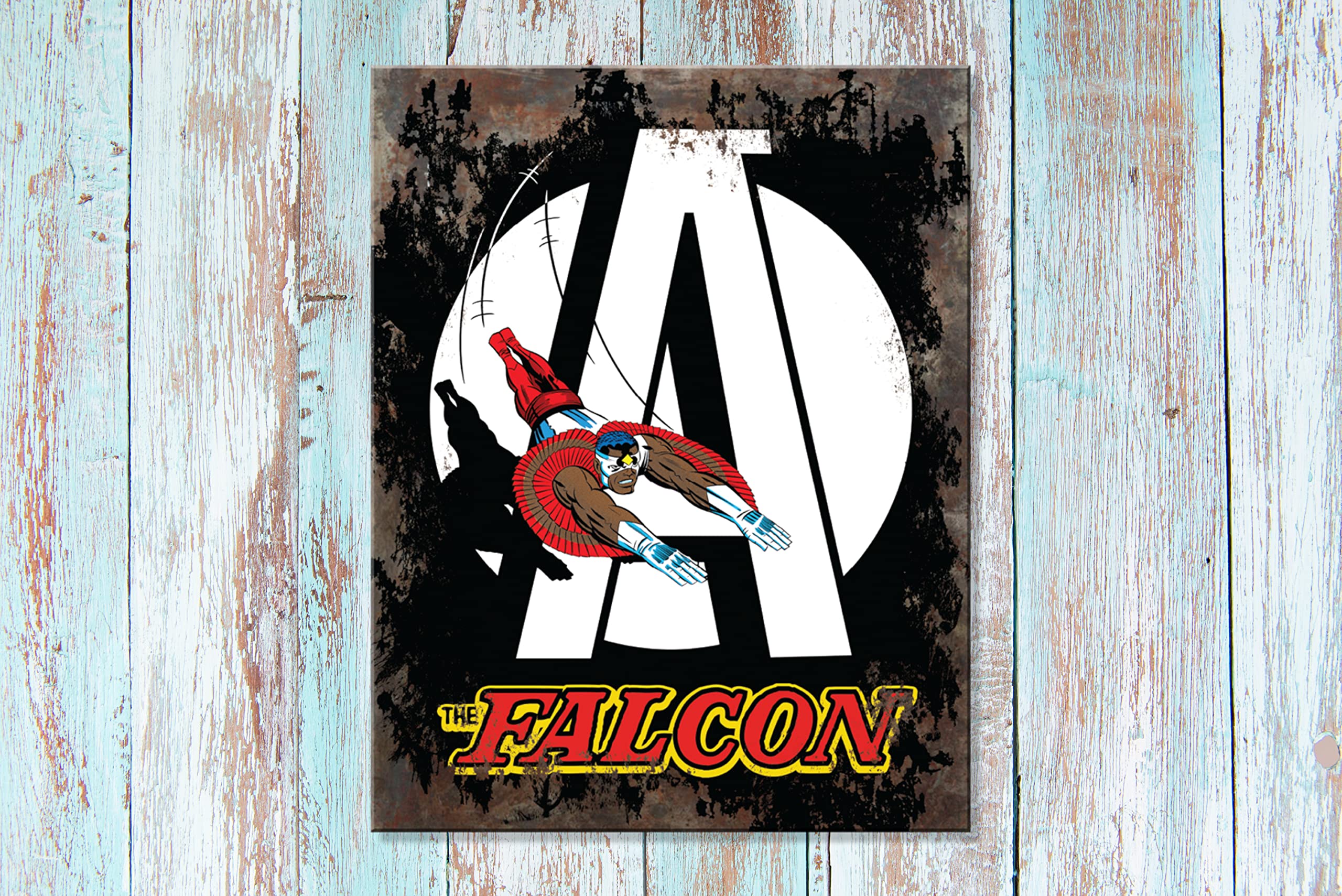 Amazon.com: Desperate Enterprises Marvel Falcon A Tin Sign