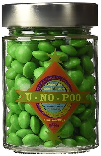 Universal Studios magos mundo de Harry Potter Park Emporio honeydukes U no Poo Chocolate Covered Candies 7oz Candy Collectible tarro de vidrio