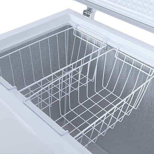 Miniatura 5 de Avanti Congelador de pecho de 10 pies cúbicos con control de temperatura ajustable, congelador profundo con apertura superior, descongelación manual