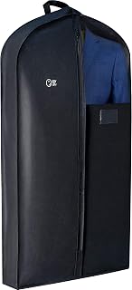 Luxury Storage Garment Bag for Men Suit, Long Women Dress, Tuxedo, Uniform | 47 Inch + 5 Inch Side Gusset | Hanging, Breathable, Foldable Clothes Cover and Protector