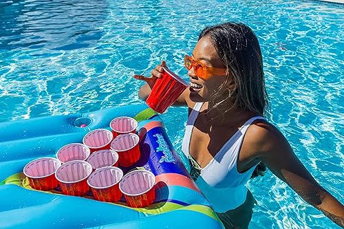 Miniatura 7 de PoolCandy Pong inflable para fiesta en la piscina un juego de piscina fácil de instalar, lago o playa. Perfecto para tu próxima barbacoa, piscina o