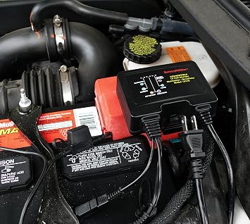 BatteryMINDer 1215C 12V 1.5A Smart Trickle Charger and Maintainer | Convertible On-Board & Benchtop Battery Charger with Desulfator for Car, Motorcycle, Marine, Boat, ATV, RV