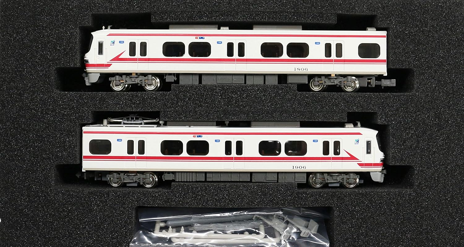 鉄道模型 グリーンマックス Nゲージ 増結2両編成セット 行先表示点灯 新塗装 名鉄1800系 動力無し