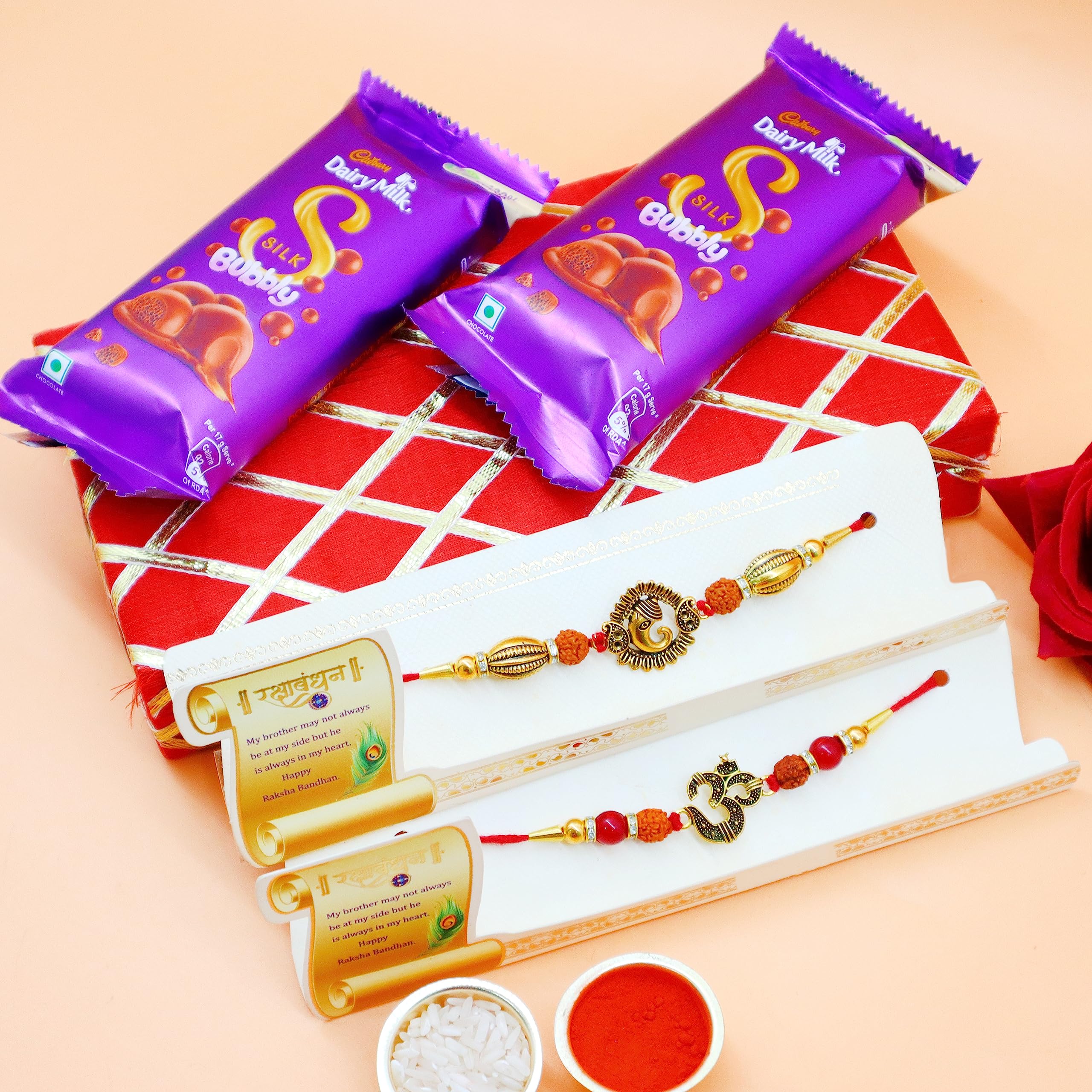 Jaipur Ace Primium 2 Hand Evil Eye Bhaiya Rakhi With Bowls Set And Chocolate, Combo Pack, RakshaBandhan Rakhi Gift Hamper Shagun Envelop for Brother/Bro with Tilak Set (rakhi) (B0B5D4PJ96) Amazon Price History, Amazon Price Tracker