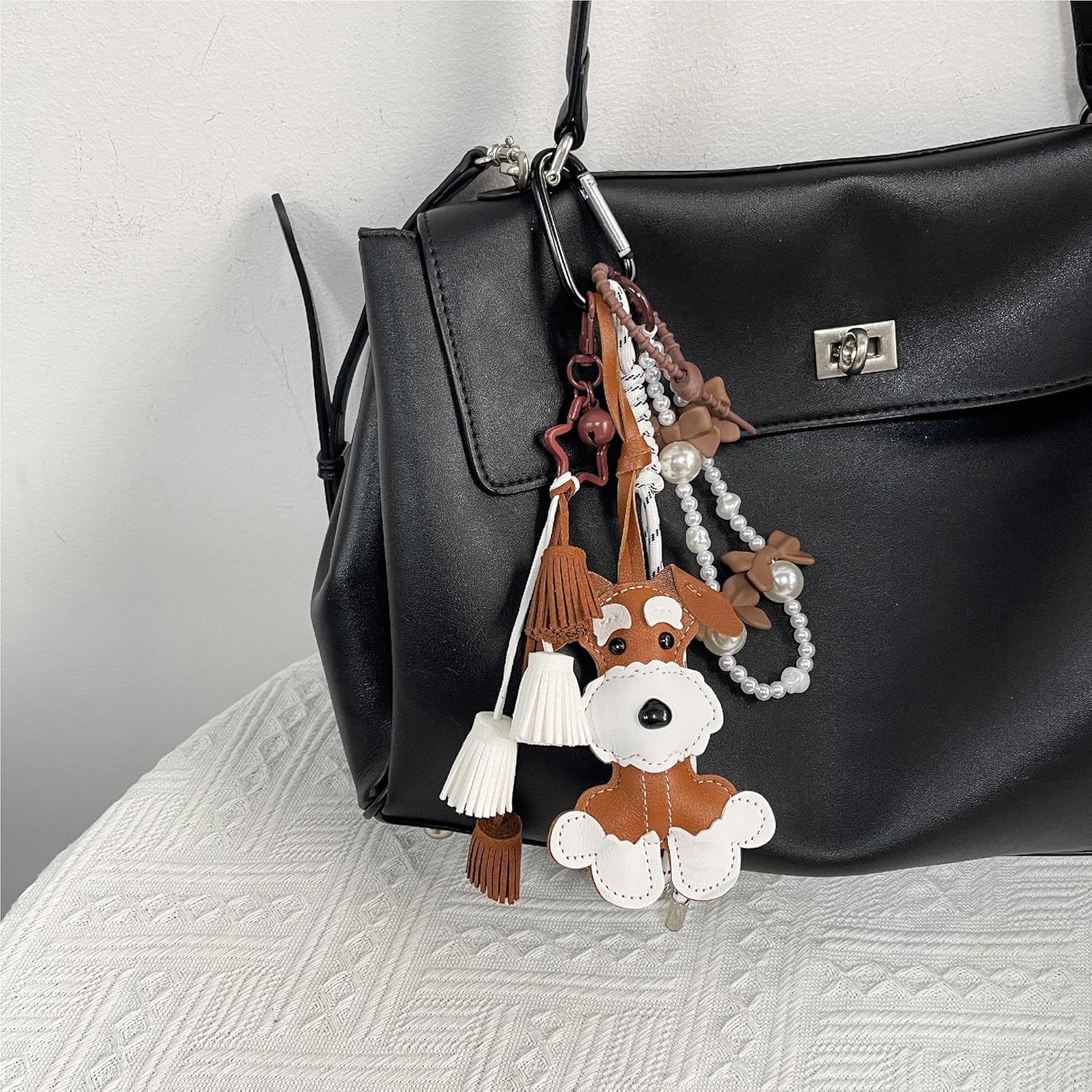 Keychain for Women, Bag Charm, Hand-Woven Nylon Rope Key Chain, Aesthetic Keychain, Bag Accessories Charms for Handbag, Backpack(Style 66 - Image 4