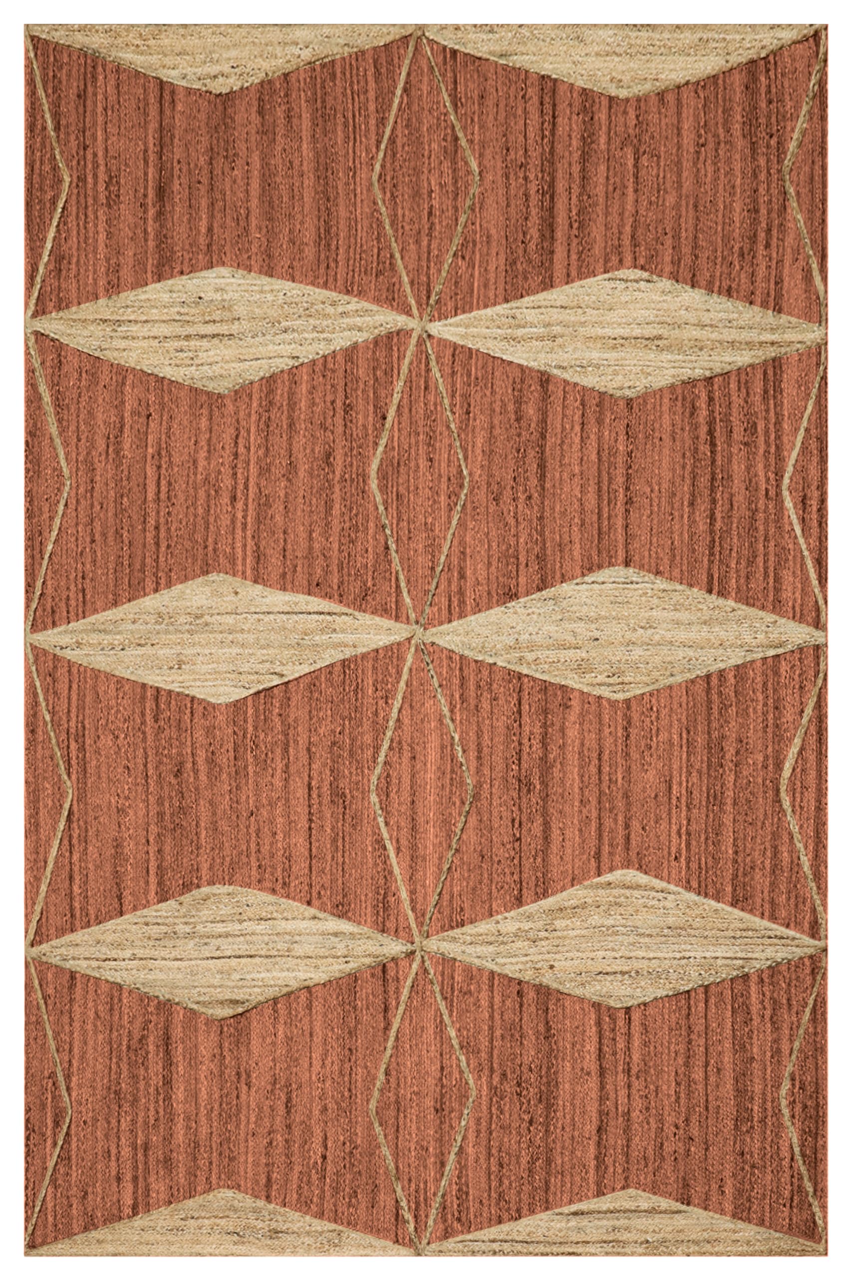 Tapis tressé à la main en jute plat Kilim de salon 61x91