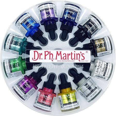 Amazon.com: Dr. Ph. Martin's Bombay India Ink (Set 1) Ink Set, 1.0 oz ...