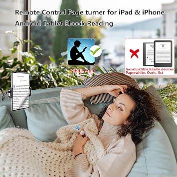 Tiktok Scrolling Ring, Bluetooth Camera Remote Control, Scrolling Ring Remote for iPhone TikTok FB YouTube IG Android Phone, Fingertip Wireless Scroller Page Turner (Baby Pink)