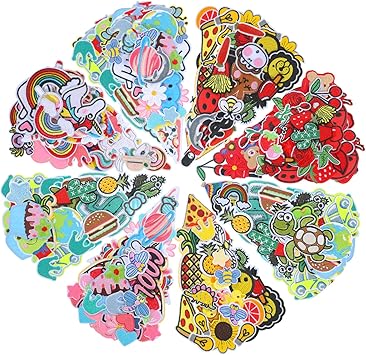 Yinder 95 Pcs Assorted Embroidered Iron on Patches Bulk Random Sew on Applique Patches DIY for Hat Backpack Jeans Repair Clothing Repair Supplies