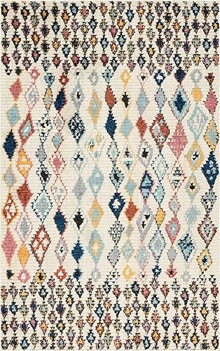 Miniatura 11 de Unique Loom Morocco Collection Abstract Tribal, alfombra bohemia, 5 pies 0 pulgadas x 8 pies 0 pulgadas, multicolor  azul