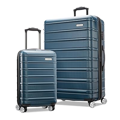 Samsonite Omni 2 Hardside Expandable Luggage with Spinner Wheels, 2-Piece Set (19/28), Rose Gold