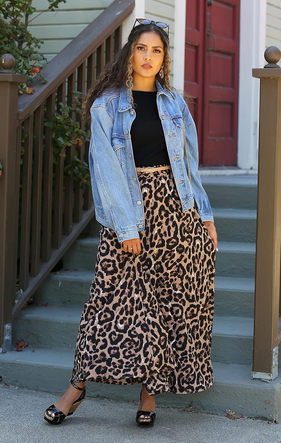 Maxi Skirts for Women Reg & Plus Size Women's Long Skirts, Flowy Summer Skirt Aline Elastic High Waisted Trendy 2023 - Image 5