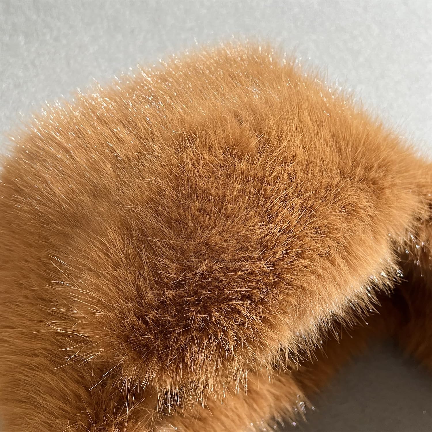 Dikoaina Fluffy Faux Fur Russian Trapper Hat with Foldable Ears - Winter Warm Fuzzy Cossack Hat for Women Men