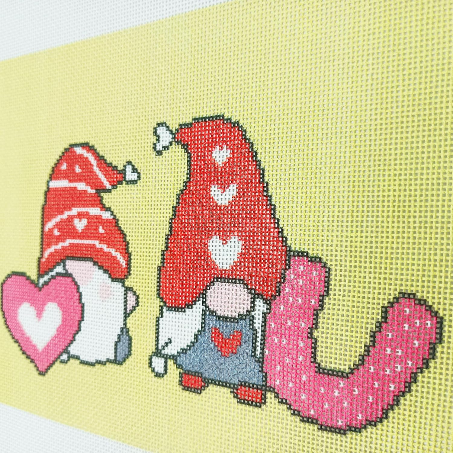 Howie's Needlepoint Needlepoint Canvas, 18CT Embroidery Stamped Patterns for Beginners or Advance, Printed Canvas(Love,6x11inch)