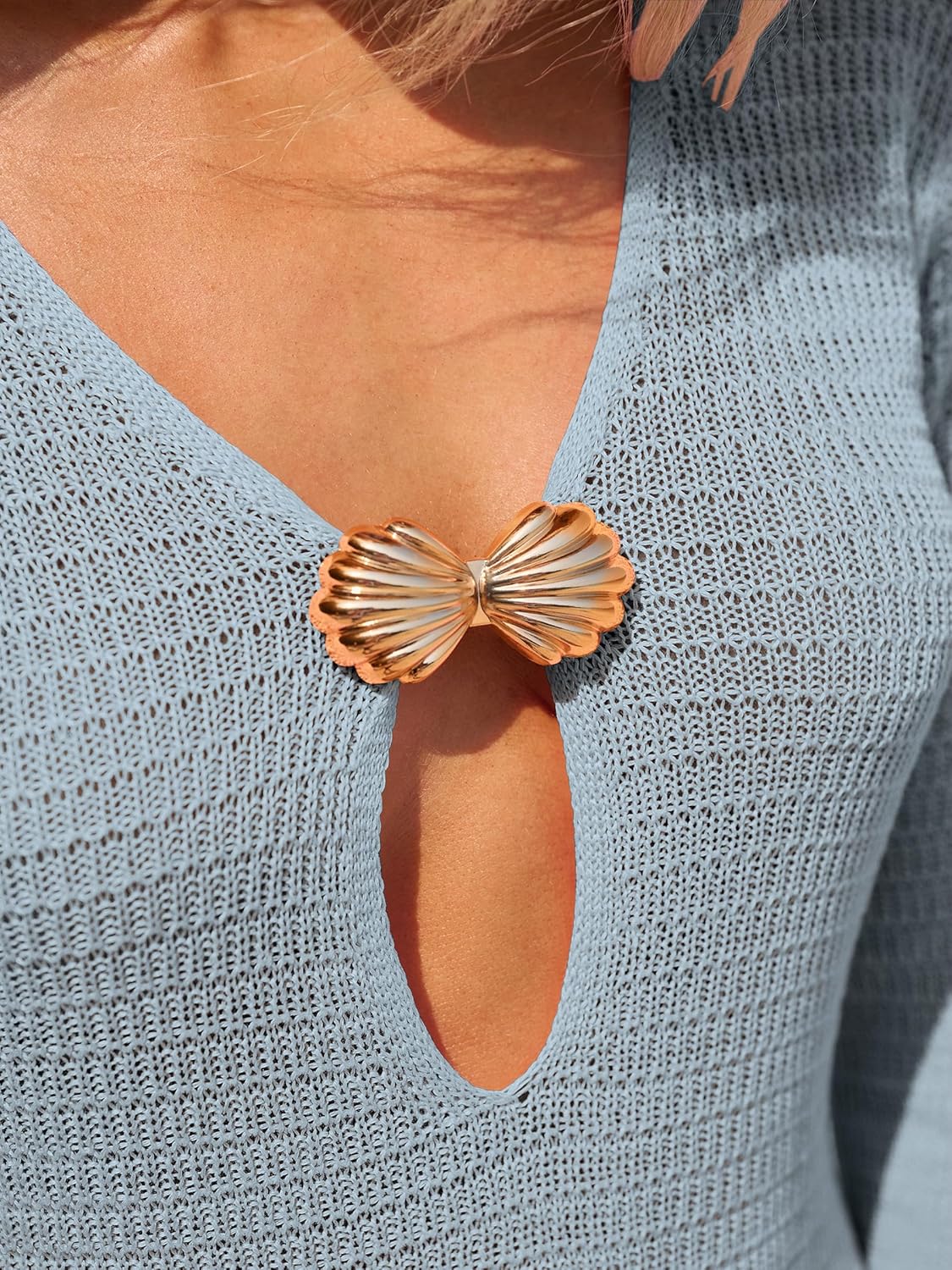 ANRABESS Women Beach Cover Ups 2026 Summer Crochet Knit Swimwear Mesh Bathing Suit Hollow Out Dress Swimsuit Vacation Clothes - Image 5