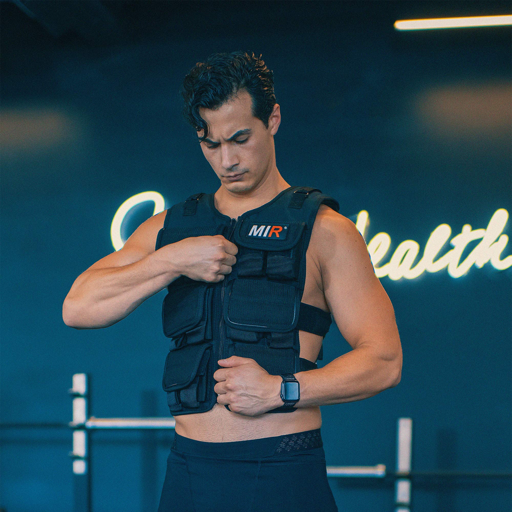 MIR PRO Weighted Vest With Zipper Option 45lbs - 90lbs Solid Iron Weights