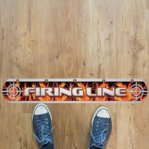 Miniatura 2 de Dart World Firing Throwline 47559 - Alfombrilla de dardos autoadhesiva de calidad profesional para una colocación precisa de la línea de lanzamiento