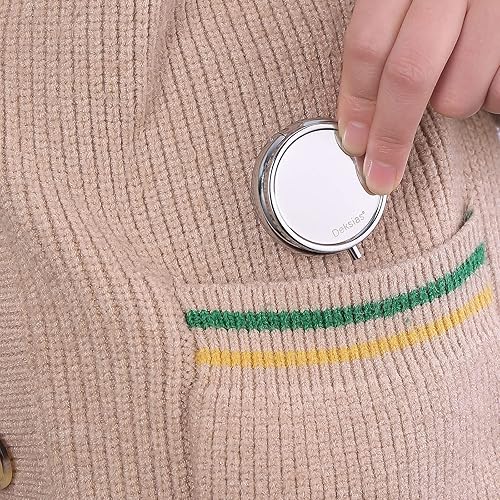 Miniatura 7 de Pastillero pequeño organizador de medicamentos de viaje con 3 compartimentos, pastillero portátil, soporte para medicamentos para bolsos, vitaminas,