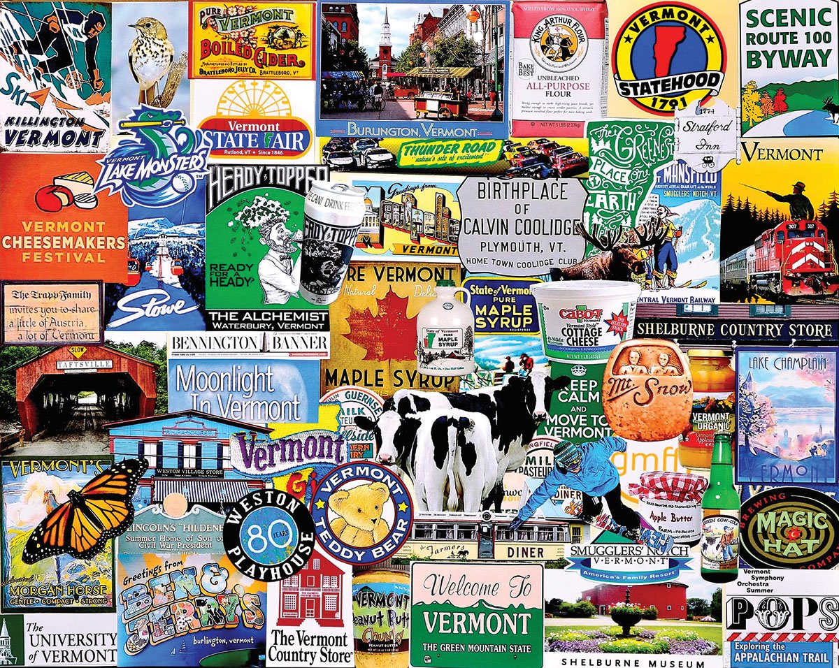 White Mountain 1294 Puzzle I Love Vermont 1 ch