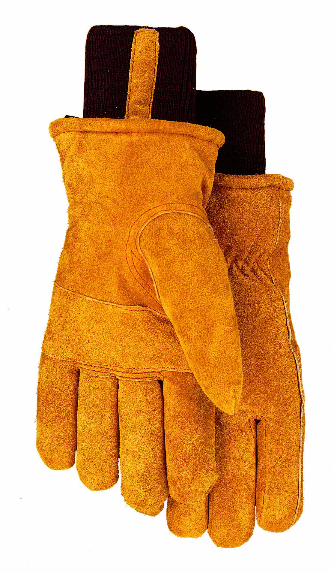 Thermolite Lined Suede Cowhide Leather Work Gloves, 450TL, Size: B/Small